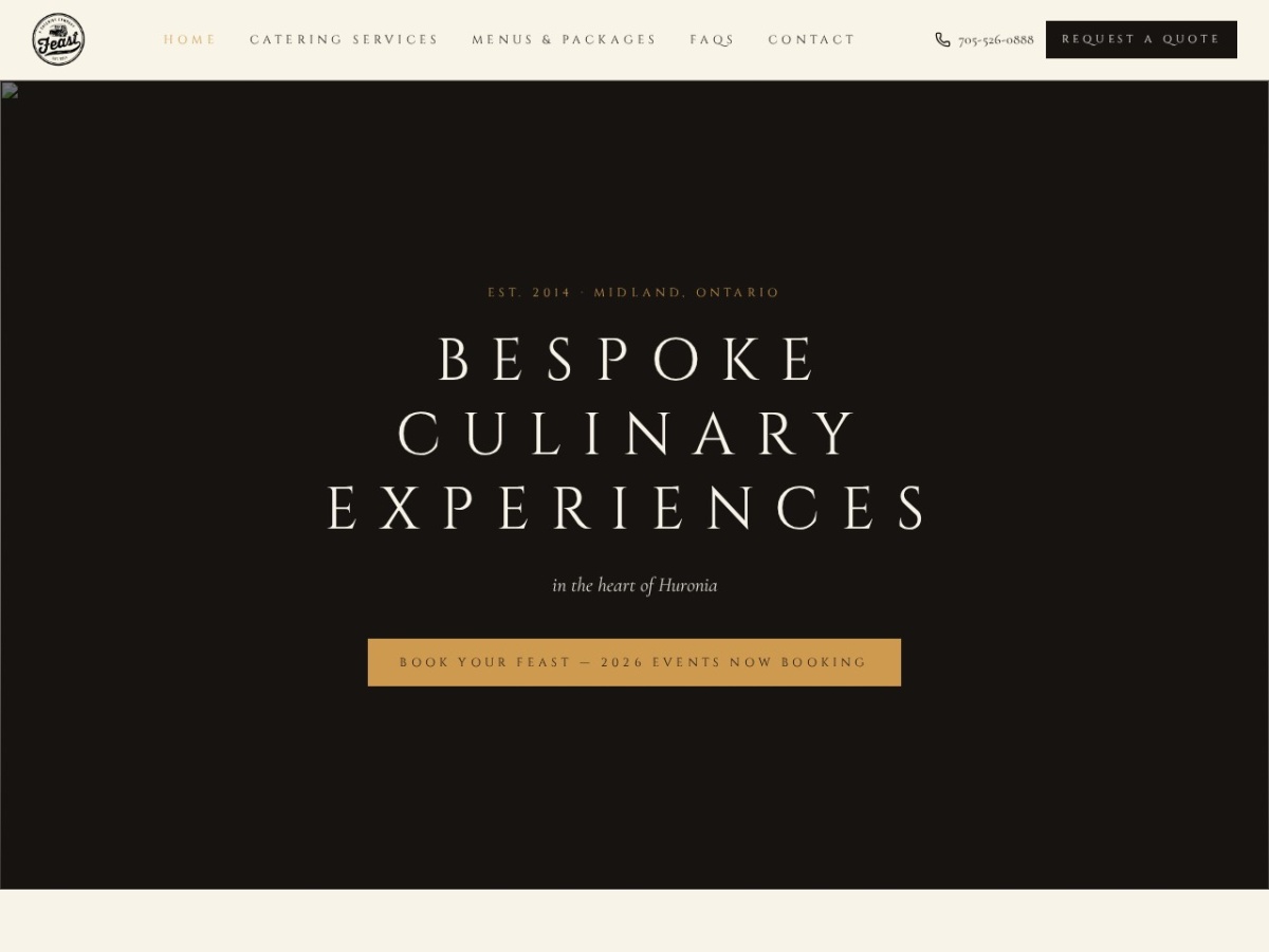 Feast Website Rebuild website screenshot