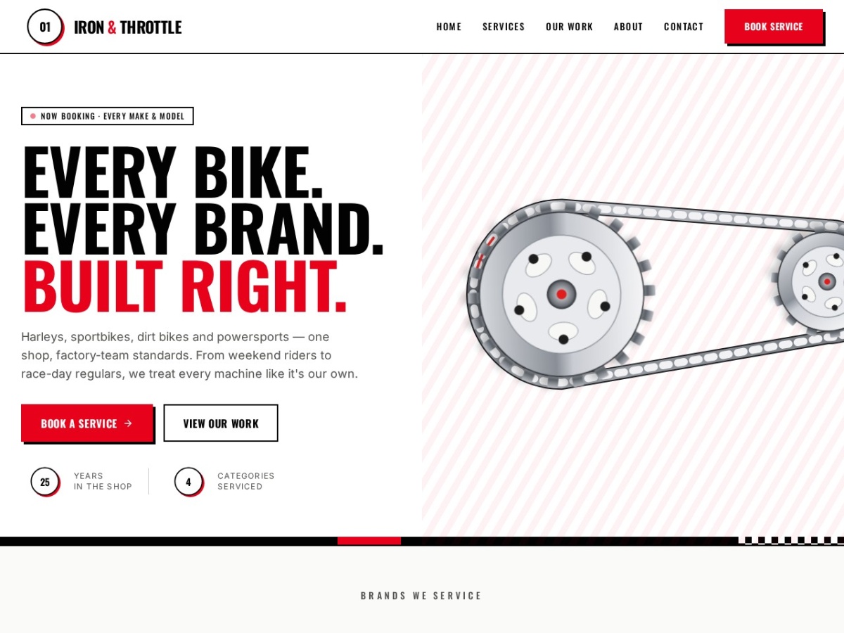 Iron Throttle Ignition website screenshot