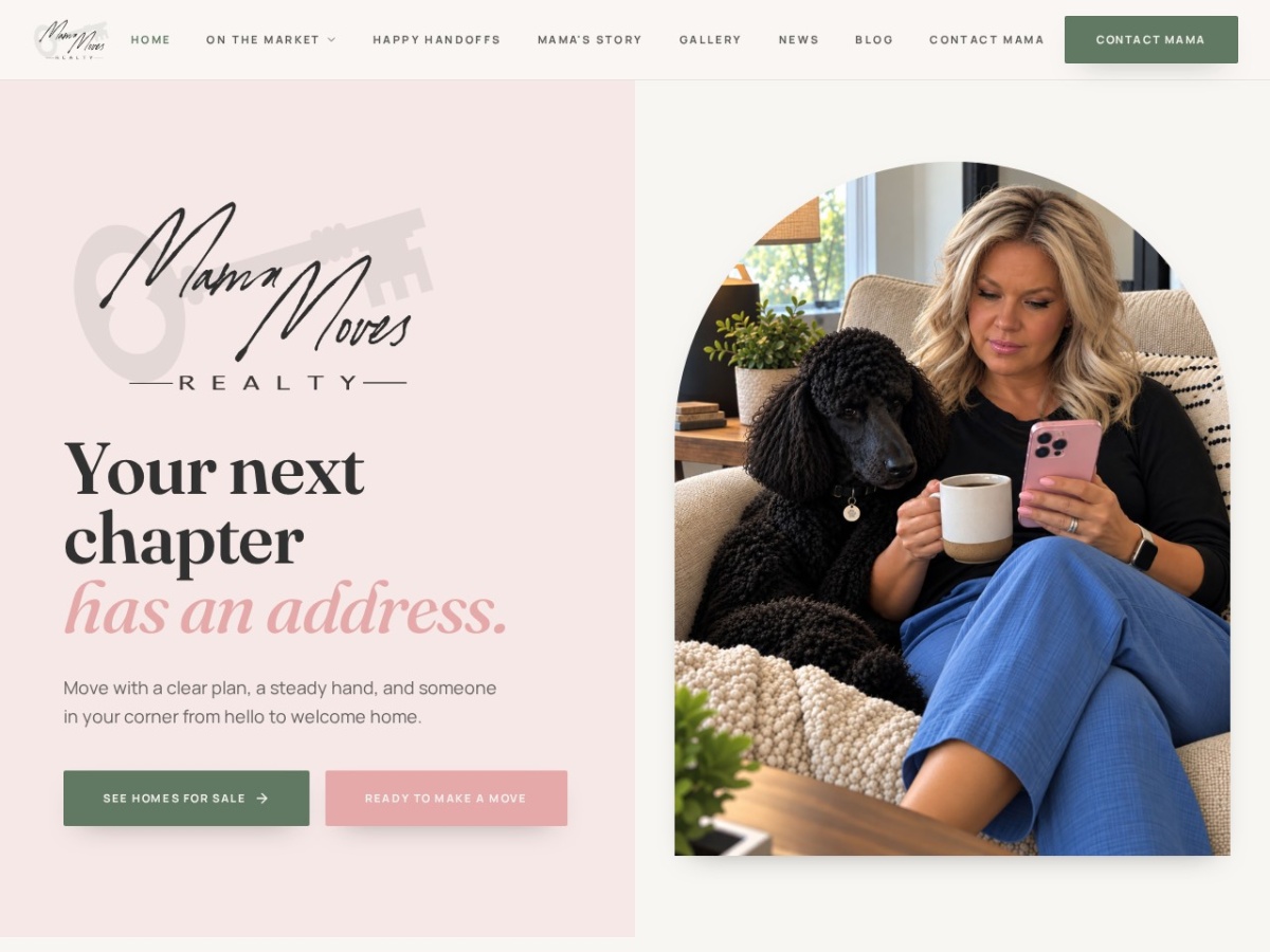 Mama Moves Realty 2 website screenshot
