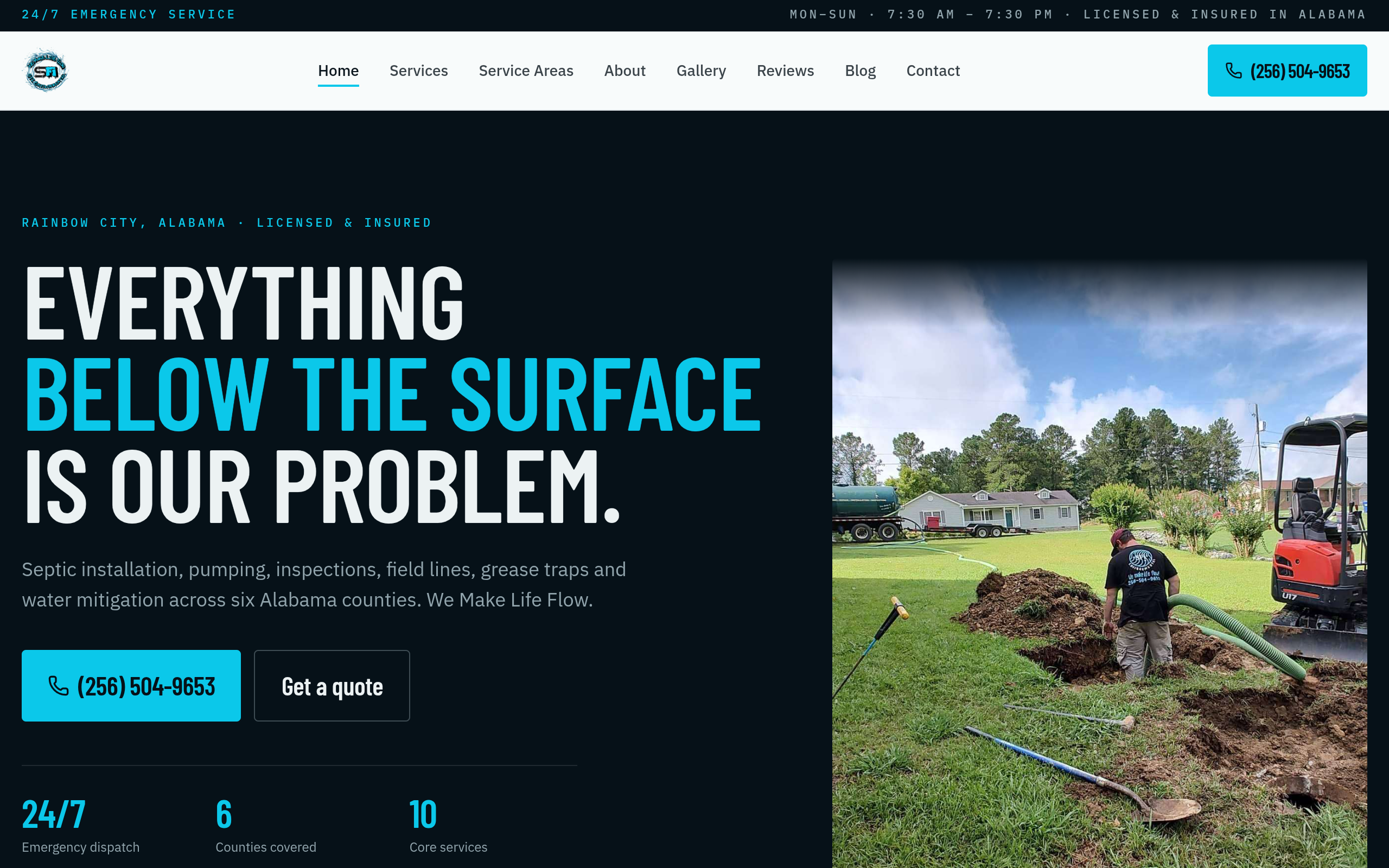 SFI Environmental website screenshot