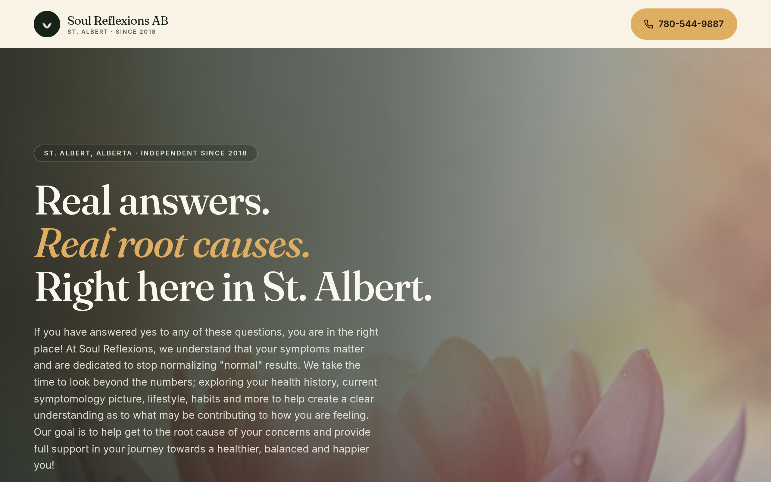 Soul Reflexions AB website screenshot